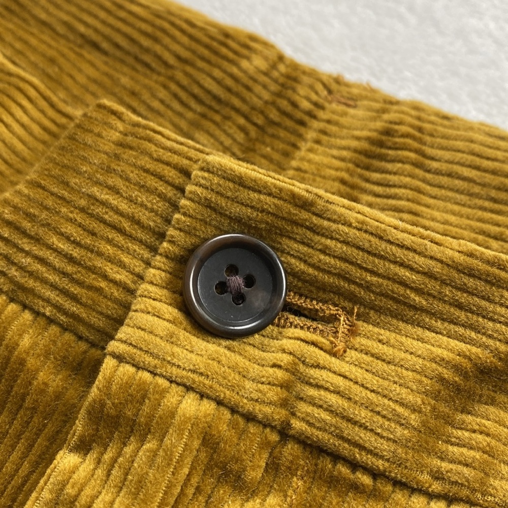 Bonobos Pleated Stretch Corduroy Trouser/Pant (Mustard) *NWOT* - Picture 11 of 16